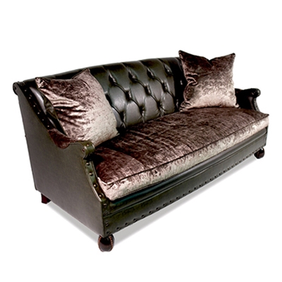 Estephan Tufted Leather Sofa