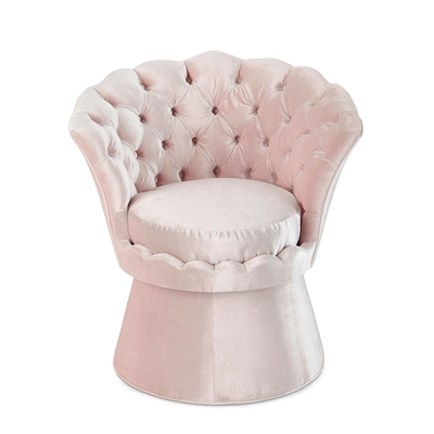 Oralia Shimmer Blush Vanity Chair