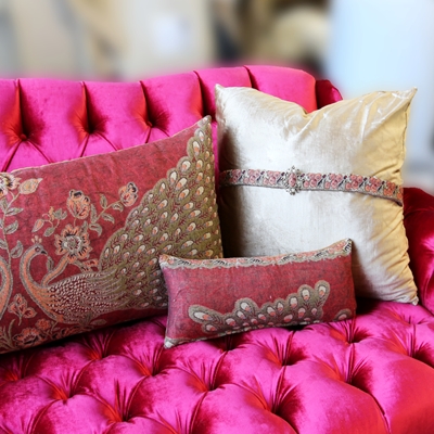 Bayou Red 5 piece Pillow Set
