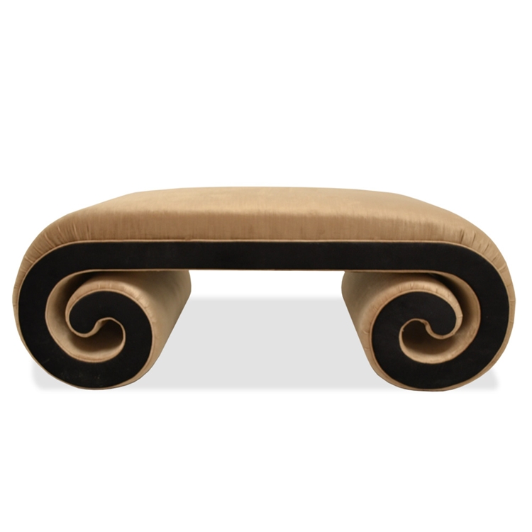 Haute House Home | Ottomans and Benches |  Scroll Ottoman