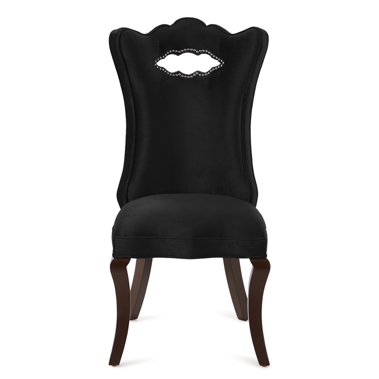 Celeste Black Velvet Dining Chair